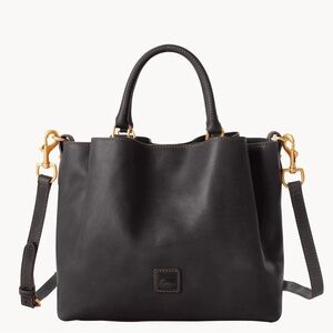 Dooney & Bourke Florentine medium Black Leather Tote Bag